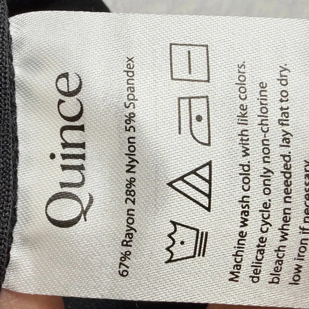 Quince Mens Black Stretch Knit Pintuck Trouser Pants XL Wrinkle Free NWT